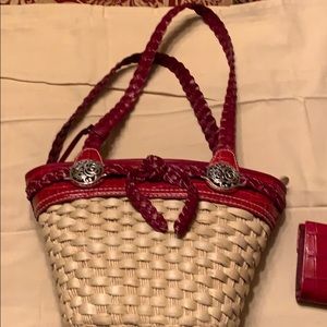 Brighton Candice Paprika Straw Bag